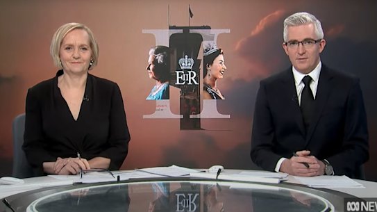 Sarah Ferguson and David Speers presented an ABC news special on the Queen, after her passing.
