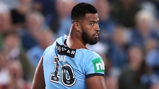 Payne Haas has shown remorse after an on-field incident.