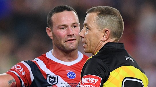 NRL refs are furious about the sudden return to one-on-field official.