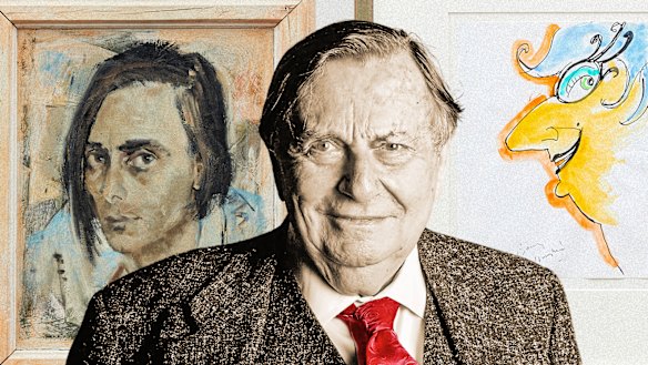 A Sydney auction of Humphries’ art and collected artworks netted almost $500,000.