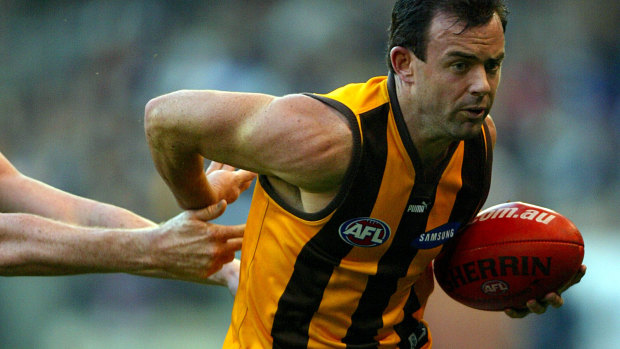 Daniel Harford during his playing days at Hawthorn.