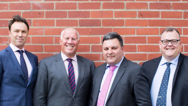 iSignthis directors (L): Barnaby Egerton Warburton, Tim Hart, John Karantzis and Scott Minehane. The company has faced intense questioning from the stock exchange about its operations. 