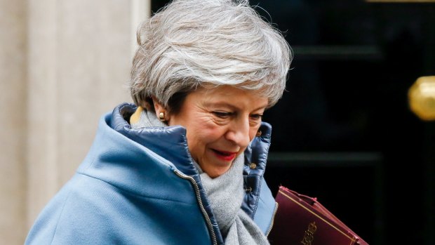 Theresa May, U.K. prime minster, departs number 10 Downing Street. 