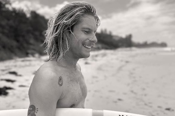 Andre de Ruyter has returned to the water after surviving a shark attack in January.