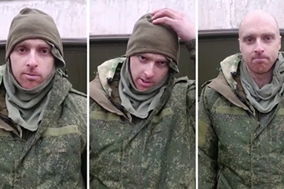 Oscar Jenkins as pictured in a video released by his captors.