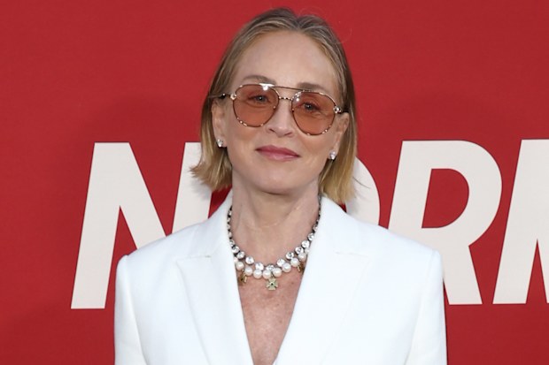 Sharon Stone attends the Los Angeles Premiere Of Magnolia Pictures "Normal" at Hollywood American Legion on April 15, 2026 in Los Angeles, California.