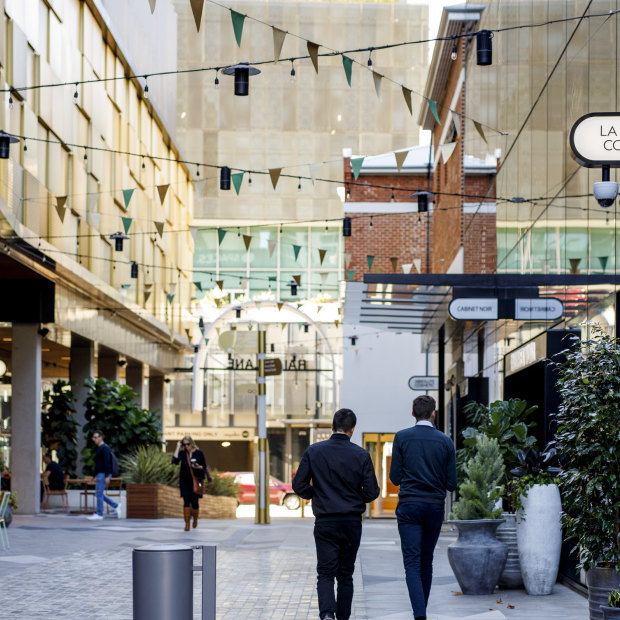 Raine Square: the vibrant retail precinct that funnels commuters from the train station into the West End.