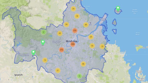 Brisbane's inner-city has generated most safety complaints from cyclists in a 2018 survey.