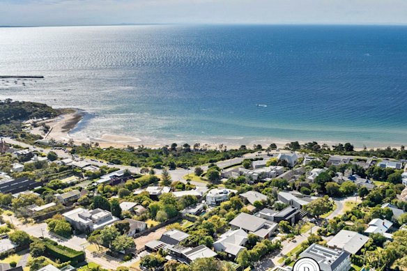 Mornington’s median house price is lower than a year ago.
