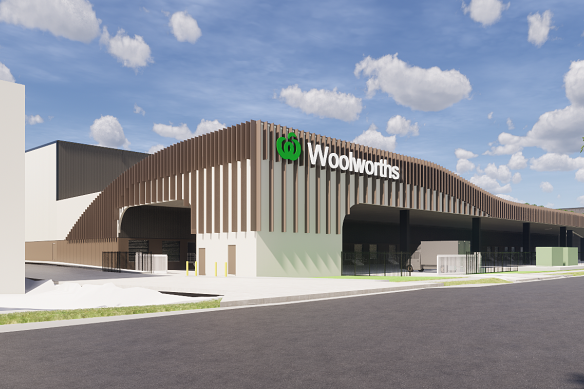 An artist’s render of the new Auburn fulfilment centre.