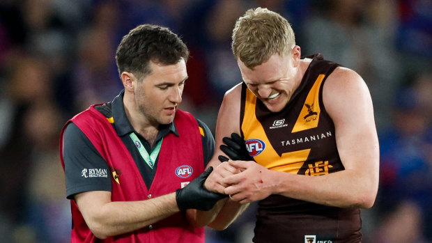 How a Hawk thought ‘don’t be a hero’ before becoming one; Wood opens up on ‘horrific’ clash