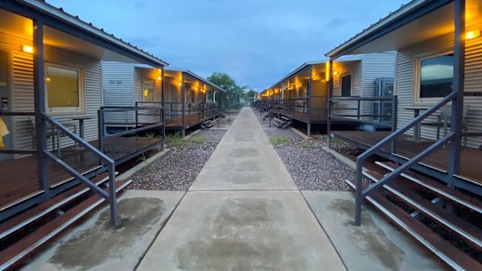 The Manigurr-ma camp outside Darwin where the coronavirus evacuees from China are being quarantined.