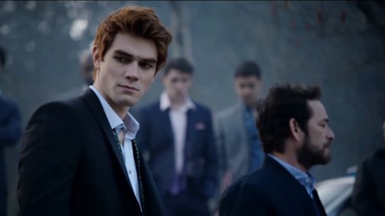 K.J. Apa as Archie in Riverdale.