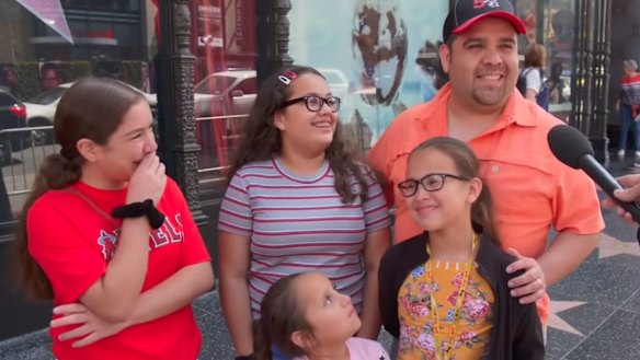 A scene from the Jimmy Kimmel Live video that Will Smith posted on his Instagram.