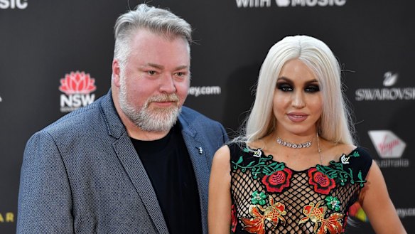Kyle Sandilands and Imogen Anthony at last year's ARIAs.