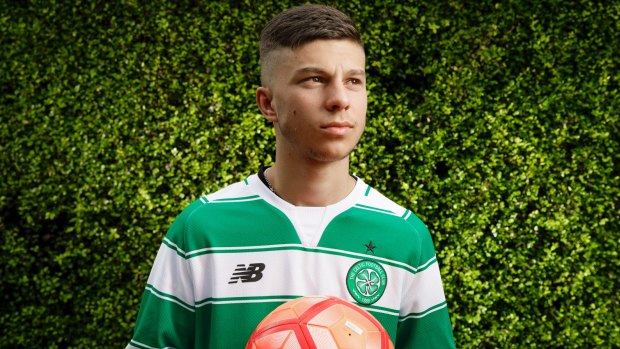 Canberra teenager Leo Mazis is working his way up the ranks at Scottish powerhouse Celtic FC.