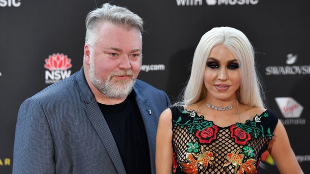 Kyle Sandilands and Imogen Anthony at last year's ARIAs.