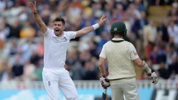 James Anderson, appealing for the wicket of David Warner, wants fans to be quick when it comes to Australia's recently returns stars. 