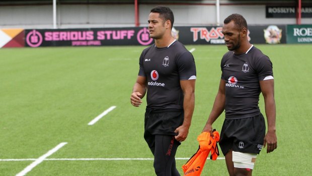 Tell him he's dreaming: Jarryd Hayne training with the Fiji Sevens side before returning to the NRL.
