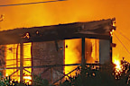 Four people are in hospital after a house fire in Abbotsford, Sydney, this morning.