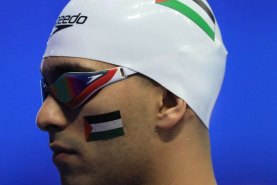 Palestinian swimmer Yazan A-Bawwab.