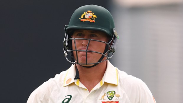 Marnus Labuschagne was dismissed cheaply in Darwin.