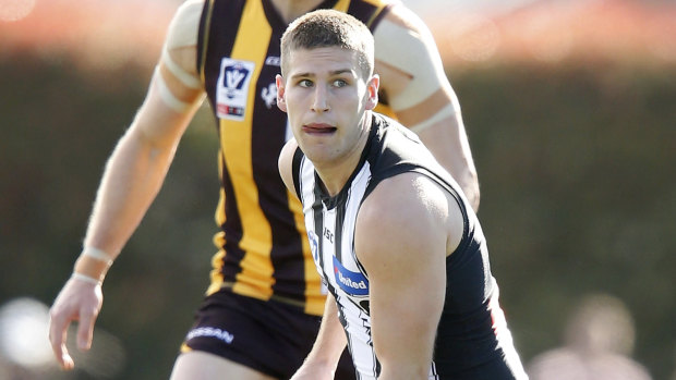 Brayden Sier has been missing this season from the Pies' AFL side. 