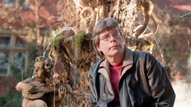 Stephen King on the set of Rose Red.