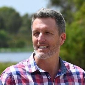 Federal Fremantle MP Josh Wilson at the Beeliar Wetlands.