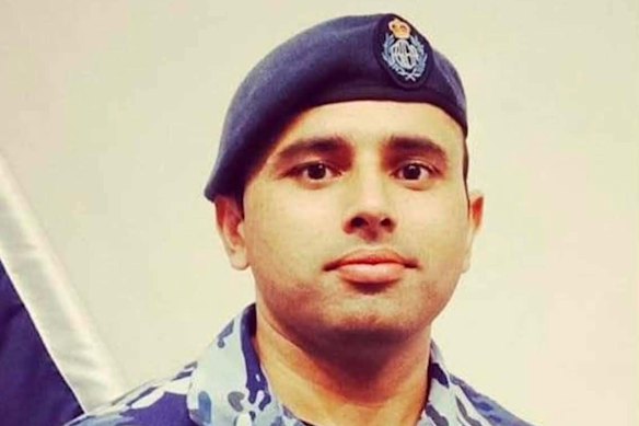 Brisbane father and Australian Royal Airforce member Karan Bhardwaj