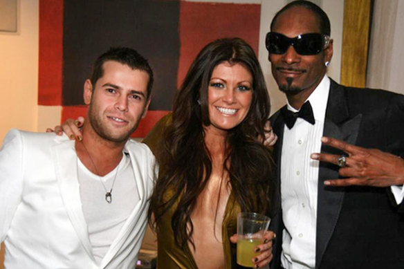 Eugeni “Zhenya” Tsvetnenko and Lydia Tsvetnenko, who is not accused of any crime, party with rapper Snoop Dogg.