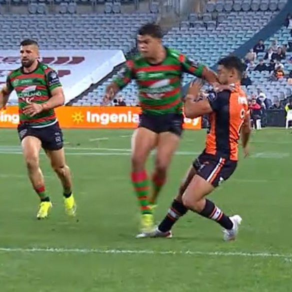 Tigers winger David Nofoaluma is adamant Latrell Mitchell’s four-week suspension was completely warranted.