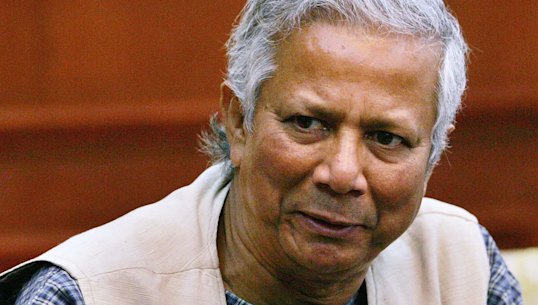 Nobel Peace laureate Muhammad Yunus.