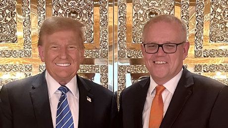 Scott Morrison and Donald Trump at Trump Tower, Manhatten, 