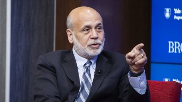Former Fed chairman Ben Bernanke has cautioned against betting on inflation.