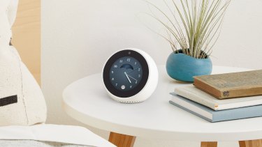 The Echo Spot has a small touchscreen to show you answers and information.