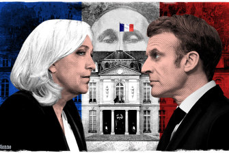 Marine Le Pen confronts Emmanuel Macron in the run-off for the presidency.