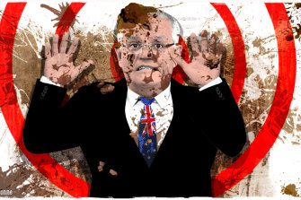 It’s been a hectic few weeks for Prime Minister Scott Morrison.  Illustration: Dionne Gain