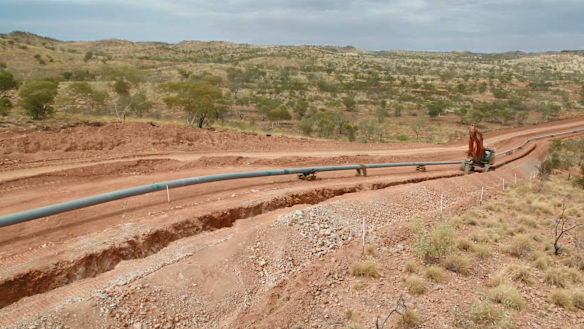 The 622-kilometre gas pipeline connects the Northern Territory and Queensland, and opens the door for new sources of gas.