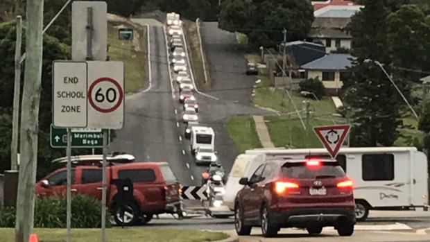 A photograph from the town of Eden, about 40km north of the NSW-Victorian border, at 8pm on New Year's Eve. 