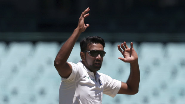 Ravi Ashwin spent the day off training in the Adelaide nets.