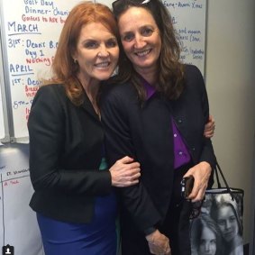 Sarah Ferguson and her Sydney sister Jane.