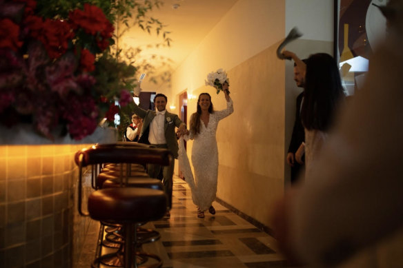 The wedding of Daniel Sidoti and Sophie Foster was a magical event but it caused COVID to spread, and led to the closure of the restaurant where it was held. 
