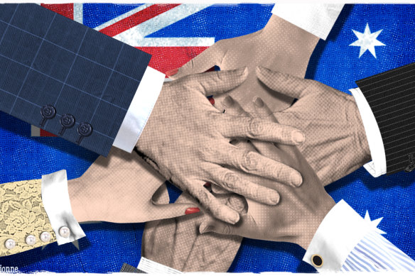 The point of the gatherings is to talk about the week ahead and to toss around ideas.