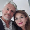 Richard Castles and his wife, Emma, in February 2024, two months before she died suddenly.