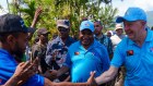 Anthony Albanese received a rapturous traditional welcome from remote highland villagers on Wednesday.