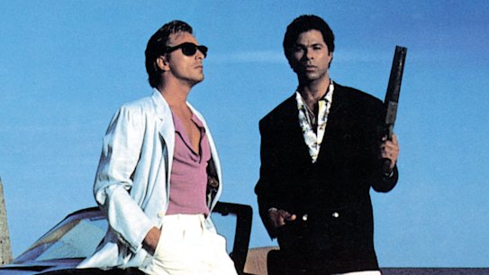 Hit TV show Miami Vice was a 1980s style setter.
