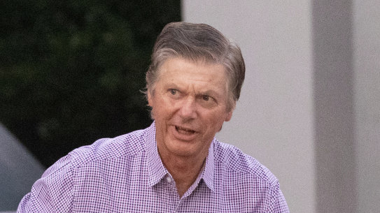 Lyall Dix outside his Vaucluse home.