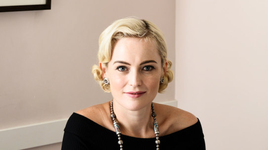 Sarah Doyle, restaurateur and investor, upstairs at Continental Deli in Newtown.