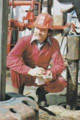 Greg Bourne during his days as a drilling engineer in the 1970s.